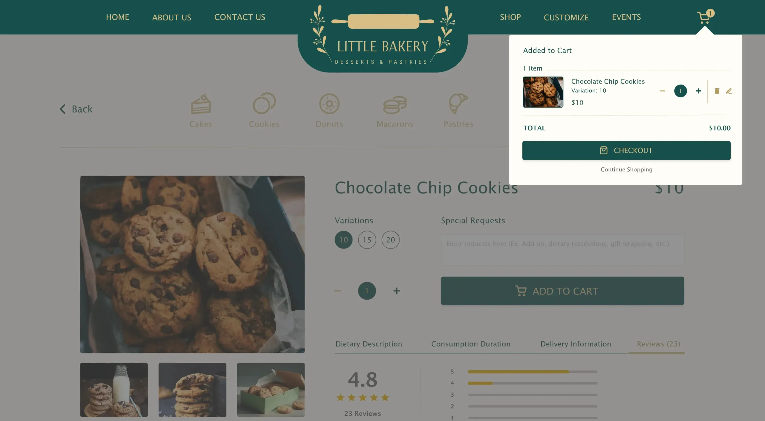 Details Popover - Desktop