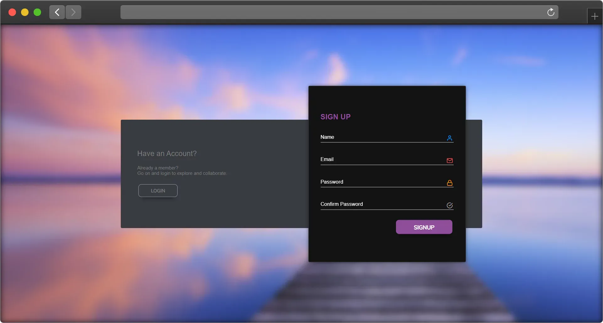 Sign-Up Page