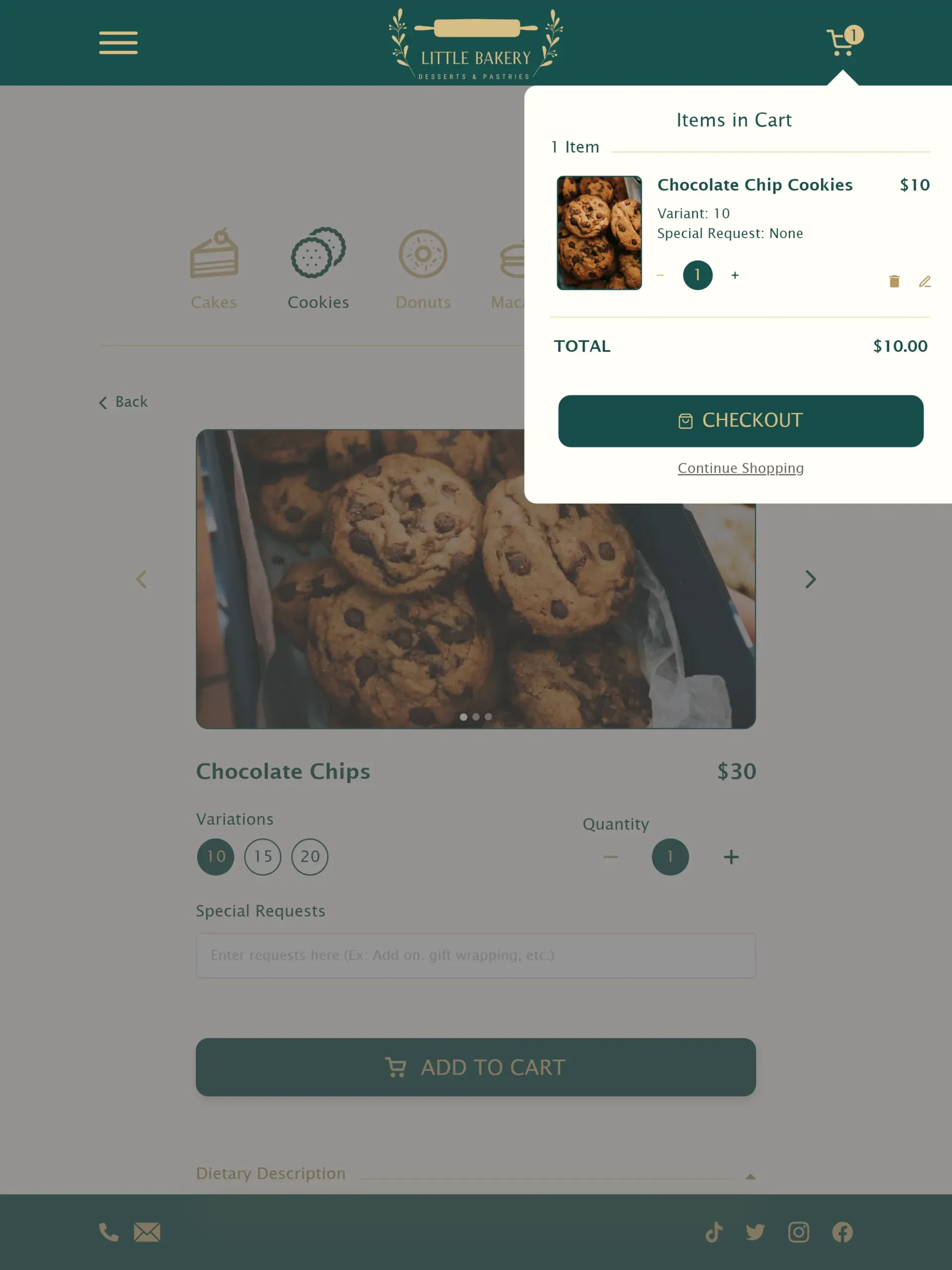 Details Popover - Tablet