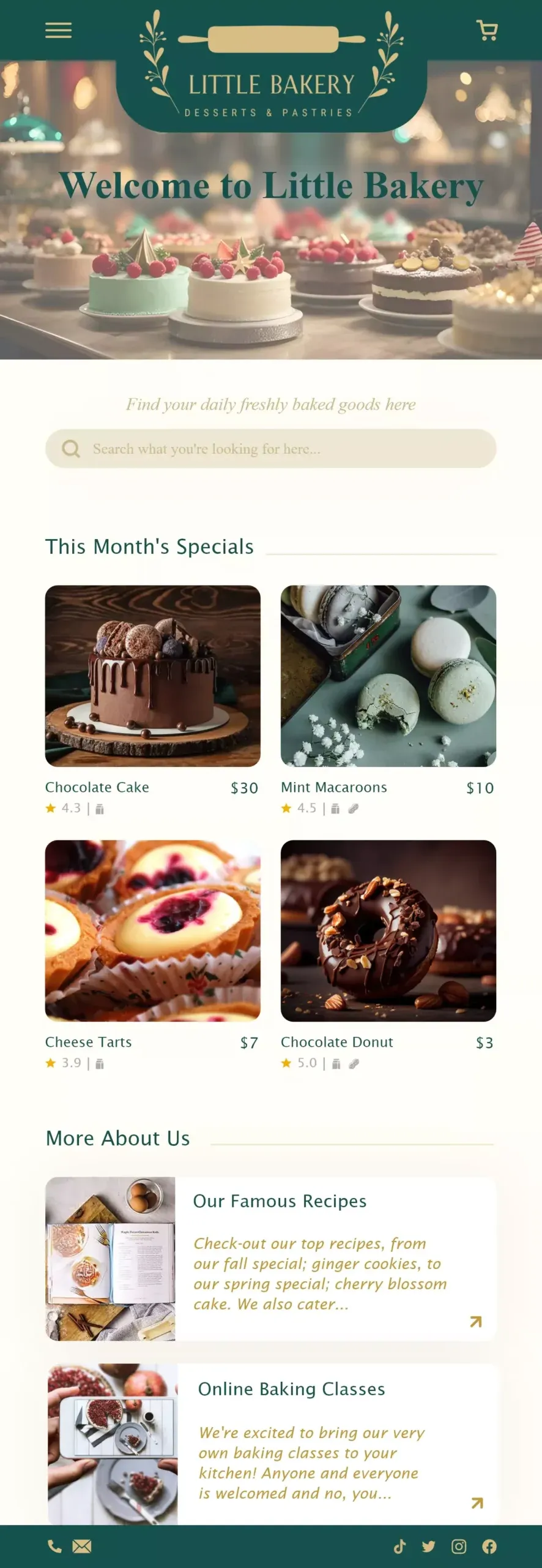 Home Page - Mobile