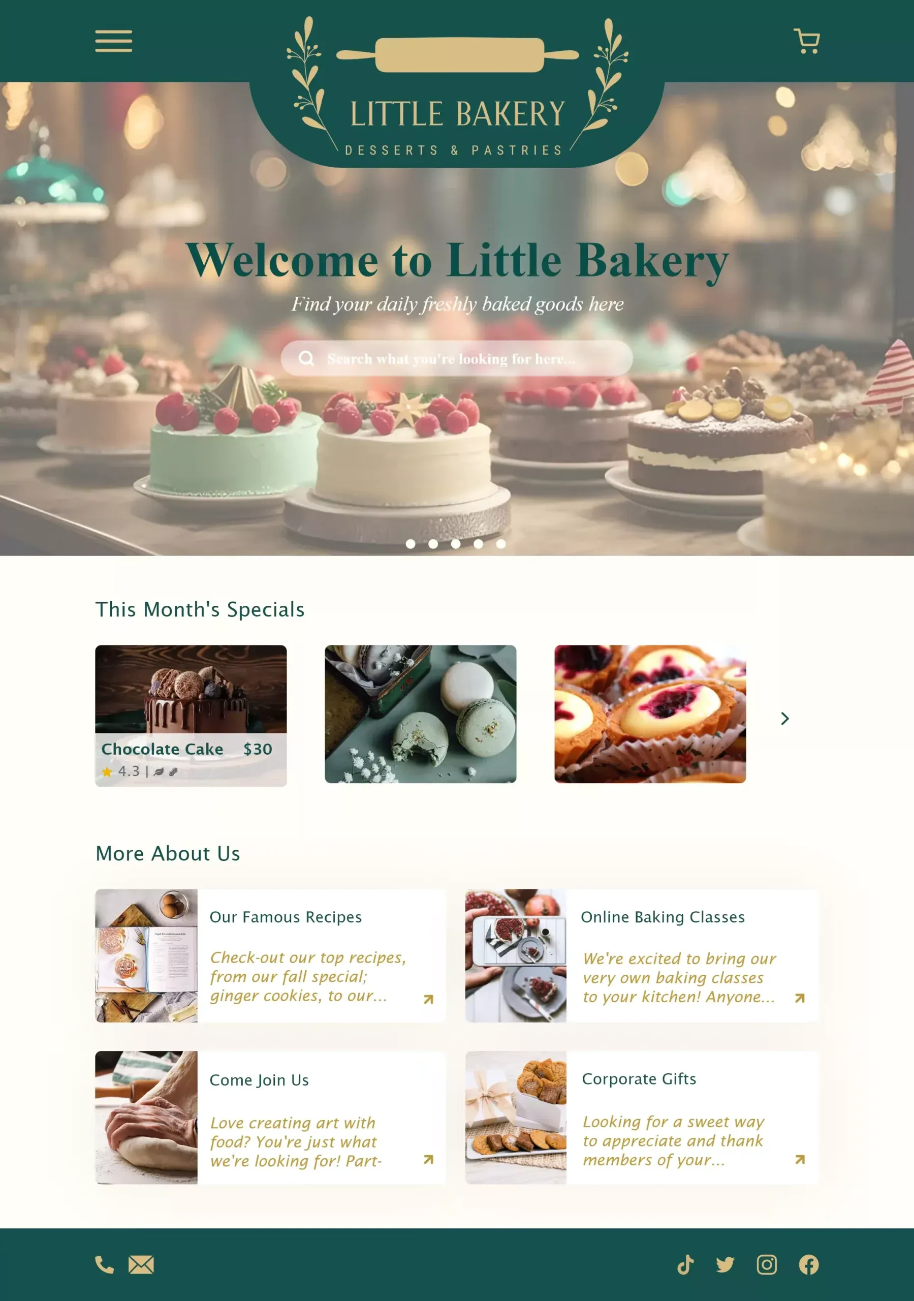 Home Page - Tablet